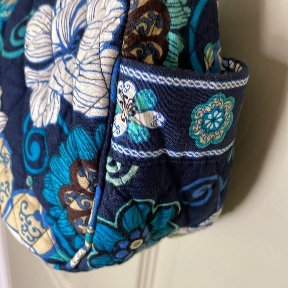 Vera Bradley Blue, Black, Teal and Green Quilted Shoulder Bag - Picture 9 of 15